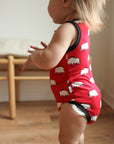 Pig Bamboo Henley Onesie with Snaps