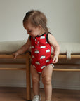 Pig Bamboo Henley Onesie with Snaps