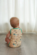 Load image into Gallery viewer, Beach Dog Bamboo Henley Onesie with Snaps
