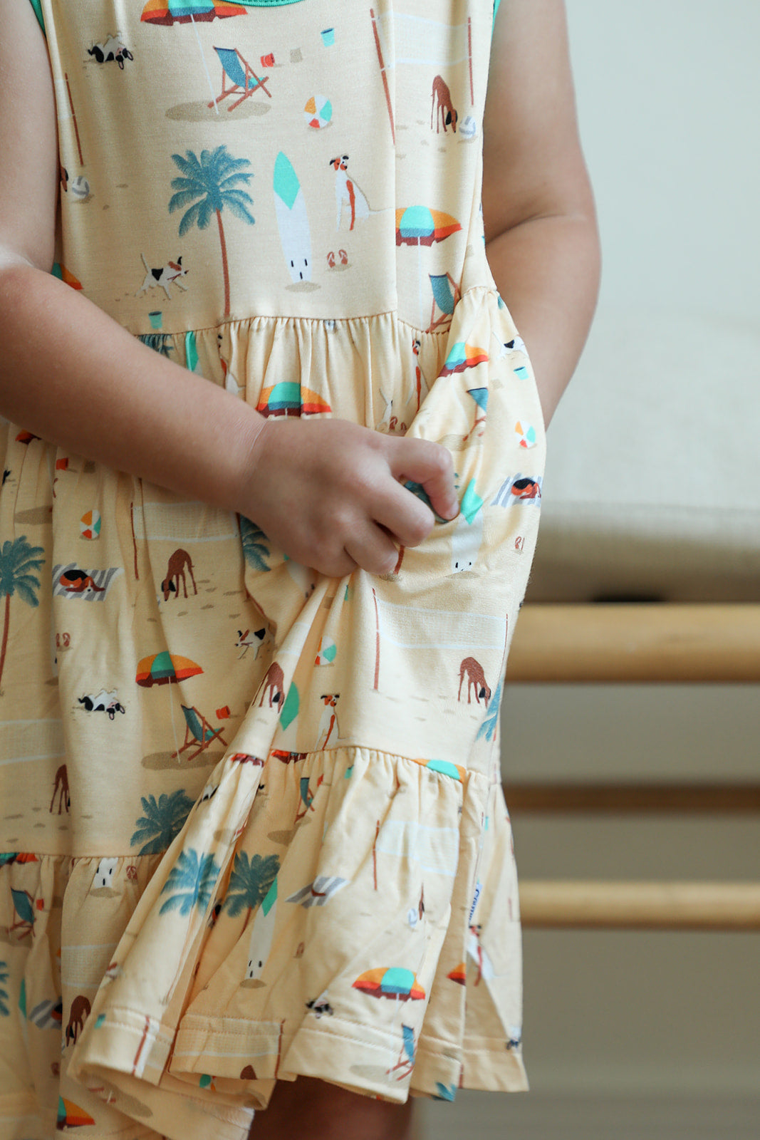Beach Dog Bamboo Tiered Twirl Dress - with Pockets