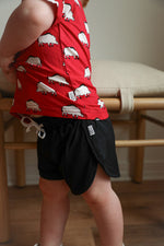 Load image into Gallery viewer, Pig Bamboo Varsity Short Set - T-shirt &amp; Shorts
