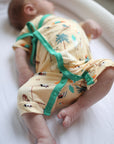 Beach Dogs Bamboo Kimono Onesie with Snaps