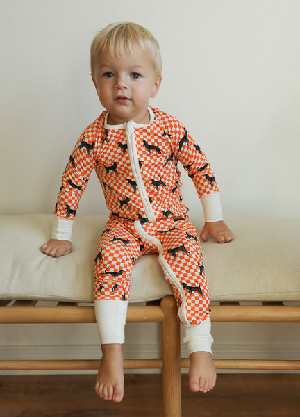 Baby pajamas double zipper sale