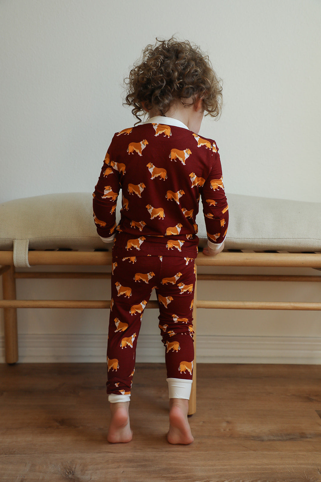 Toddler Pajama Set, Super Soft Viscose Bamboo, Fleur de lis Print