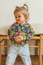 Load image into Gallery viewer, Mardi Gras Houses Bamboo Sweatshirt
