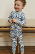 Load image into Gallery viewer, Blue Oyster 2 Piece Bamboo Pajama Set
