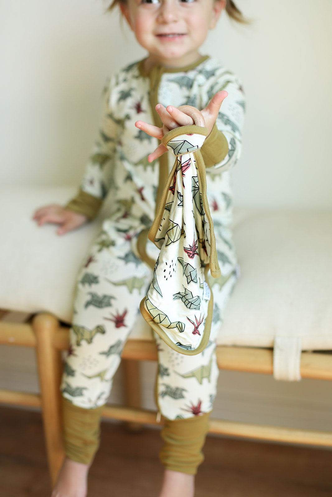 Dino Double Zipper Bamboo Sleeper