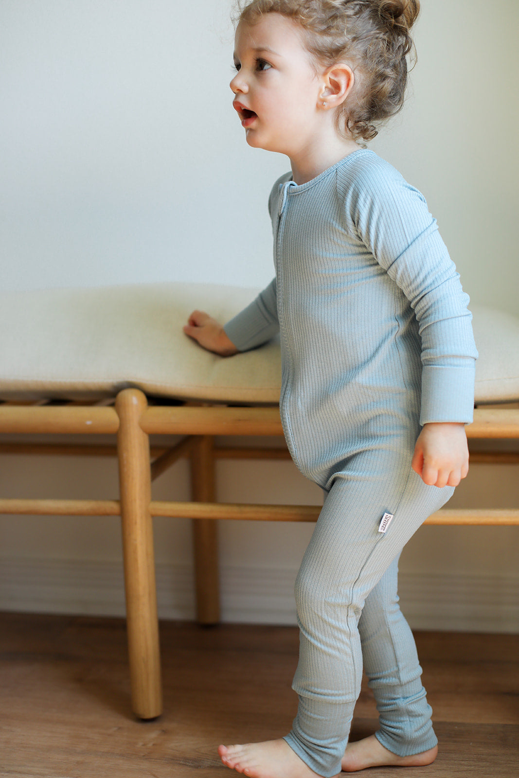 Seaspray Ribbed Solid Double Zipper Bamboo Sleeper