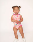 Princesses Bamboo Henley Onesie with Snaps