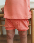 Solid Ribbed Sherbert Bamboo Spaghetti Strap Set - Adjustable Straps