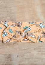 Load image into Gallery viewer, Orange Bunny Bamboo Bow Headband
