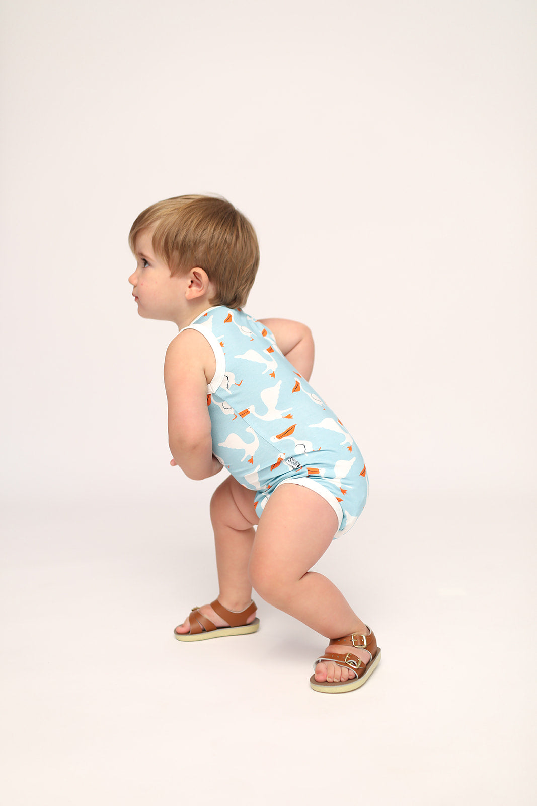 Pelican Bamboo Henley Onesie with Snaps