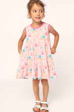 Load image into Gallery viewer, Princesses Bamboo Tiered Twirl Dress - with Pockets
