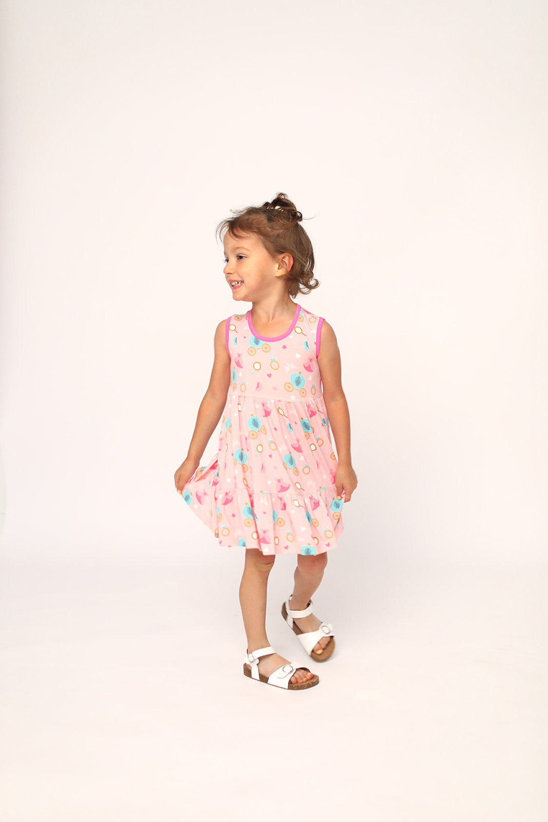 Princesses Bamboo Tiered Twirl Dress - with Pockets