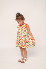 Load image into Gallery viewer, Hot Sauce Bamboo Tiered Twirl Dress - with Pockets
