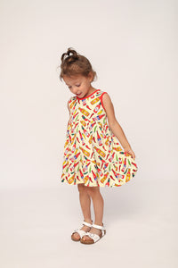 Hot Sauce Bamboo Tiered Twirl Dress - with Pockets