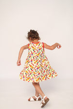 Load image into Gallery viewer, Hot Sauce Bamboo Tiered Twirl Dress - with Pockets
