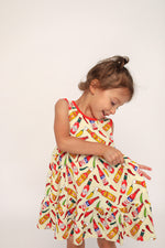 Load image into Gallery viewer, Hot Sauce Bamboo Tiered Twirl Dress - with Pockets
