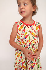 Load image into Gallery viewer, Hot Sauce Bamboo Tiered Twirl Dress - with Pockets
