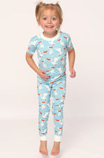 Load image into Gallery viewer, Pelican Short Sleeve 2 Piece Bamboo Pajama Set
