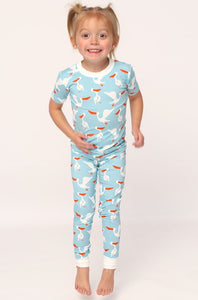 Pelican Short Sleeve 2 Piece Bamboo Pajama Set