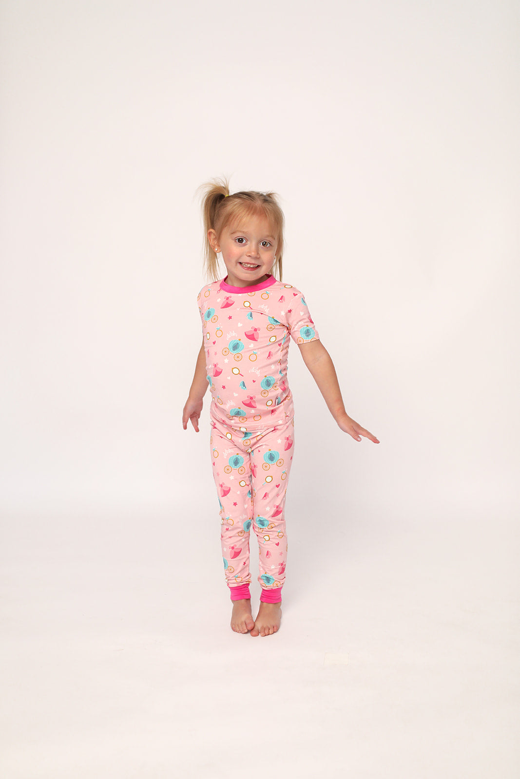 Princesses 2 Piece Bamboo Pajama Set