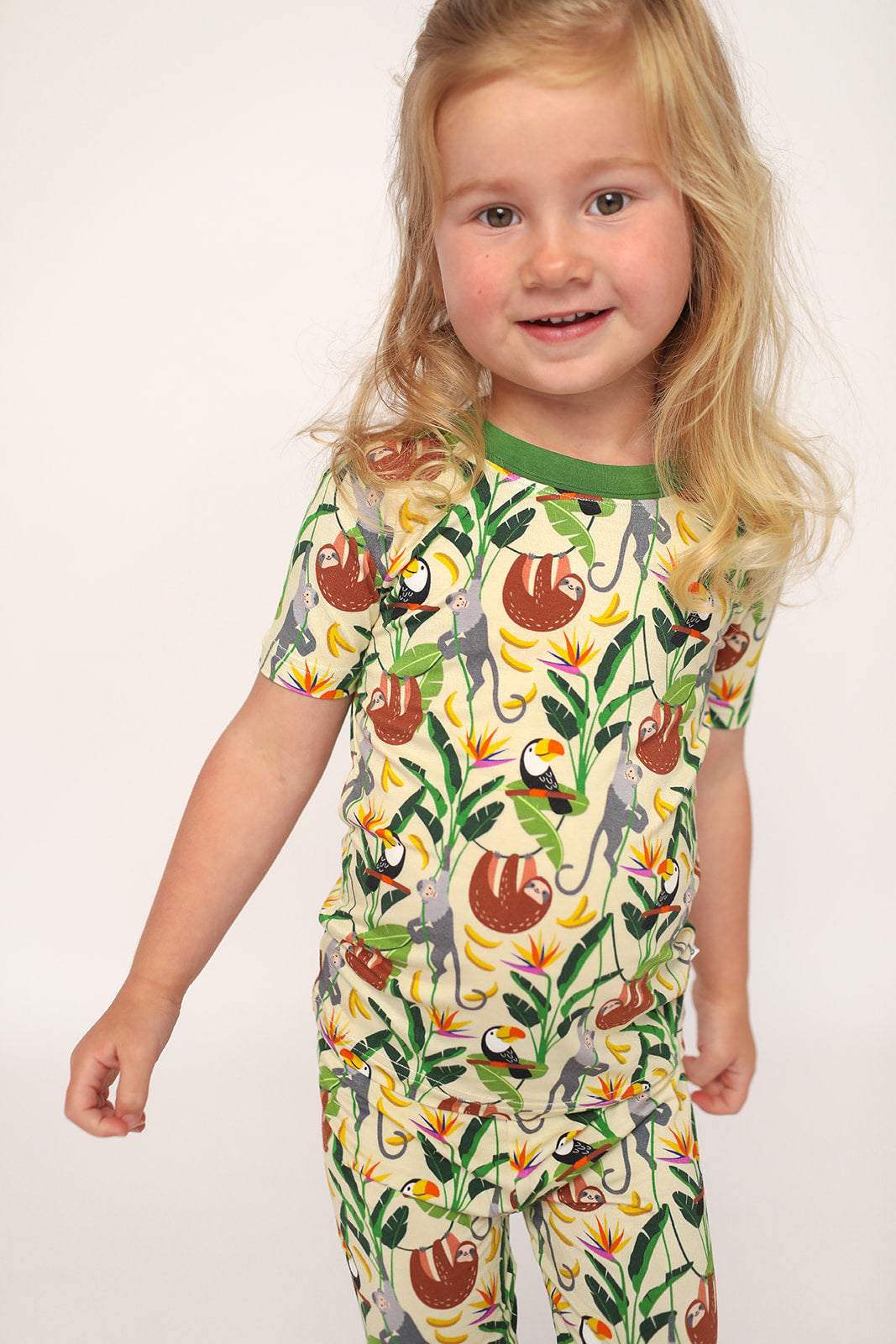 Jungle 2 Piece Bamboo Pajama Set