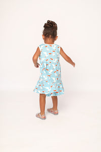 Pelican Bamboo Tiered Twirl Dress - with Pockets