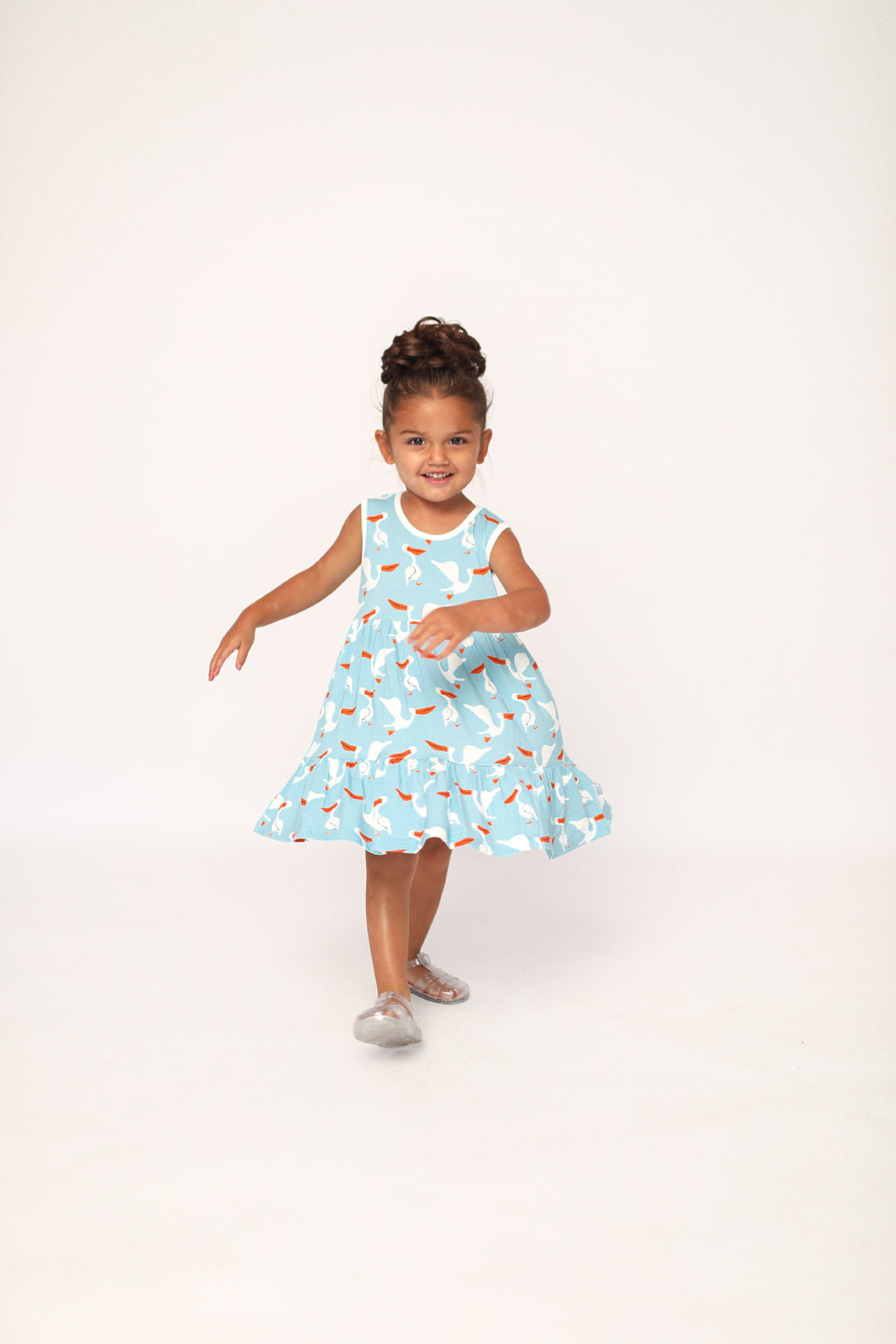 Pelican Bamboo Tiered Twirl Dress - with Pockets