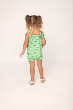 Load image into Gallery viewer, Light Green Alligator Bamboo Spaghetti Strap Set - Adjustable Straps
