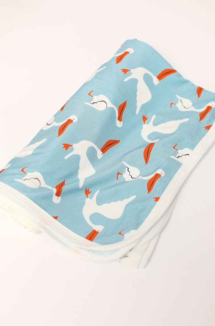 Pelican Bamboo Swaddle Blanket