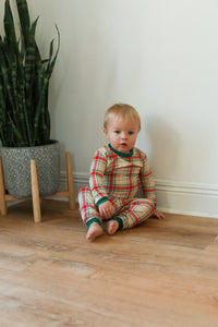 Holiday Plaid 2 Piece Bamboo Pajama Set