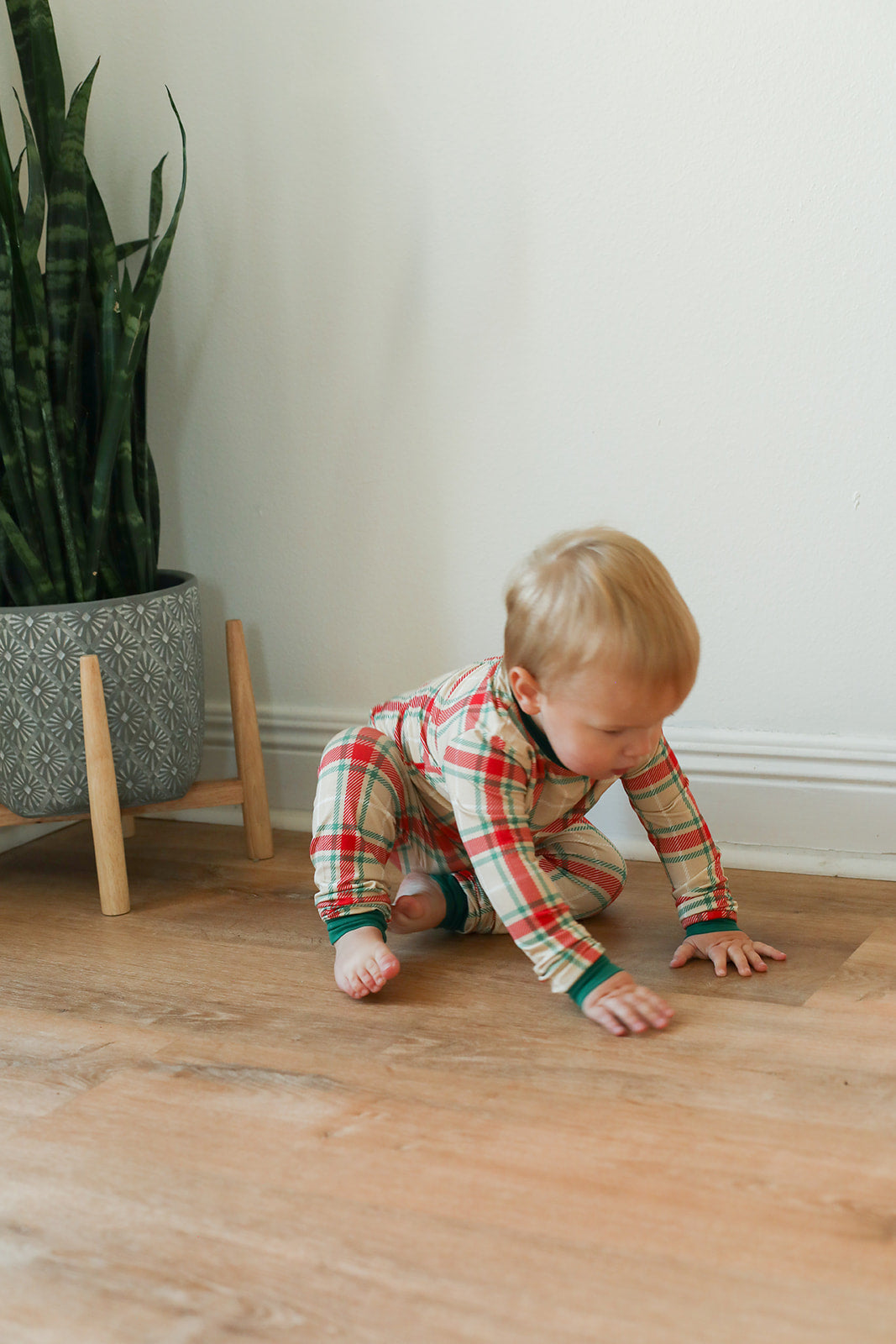 Holiday Plaid 2 Piece Bamboo Pajama Set