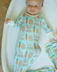 Blue Bunny Bamboo Knotted Gown