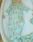 Blue Bunny Bamboo Knotted Gown