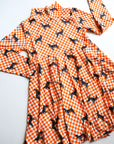 Coonhound Bamboo Turtleneck Twirl Dress