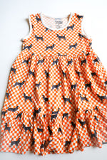 Load image into Gallery viewer, Coonhound Bamboo Tiered Twirl Dress - with Pockets
