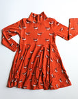 Longhorn Bamboo Turtleneck Twirl Dress