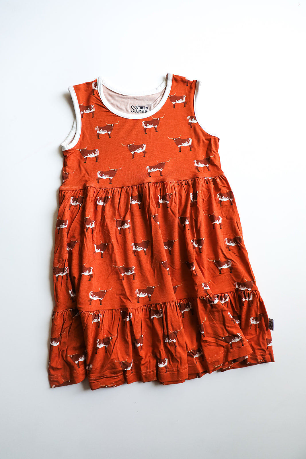 Longhorn Bamboo Tiered Twirl Dress - with Pockets