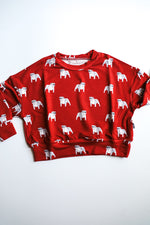 Load image into Gallery viewer, Red Bulldog Bamboo Sweatshirt
