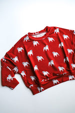 Load image into Gallery viewer, Red Bulldog Bamboo Sweatshirt
