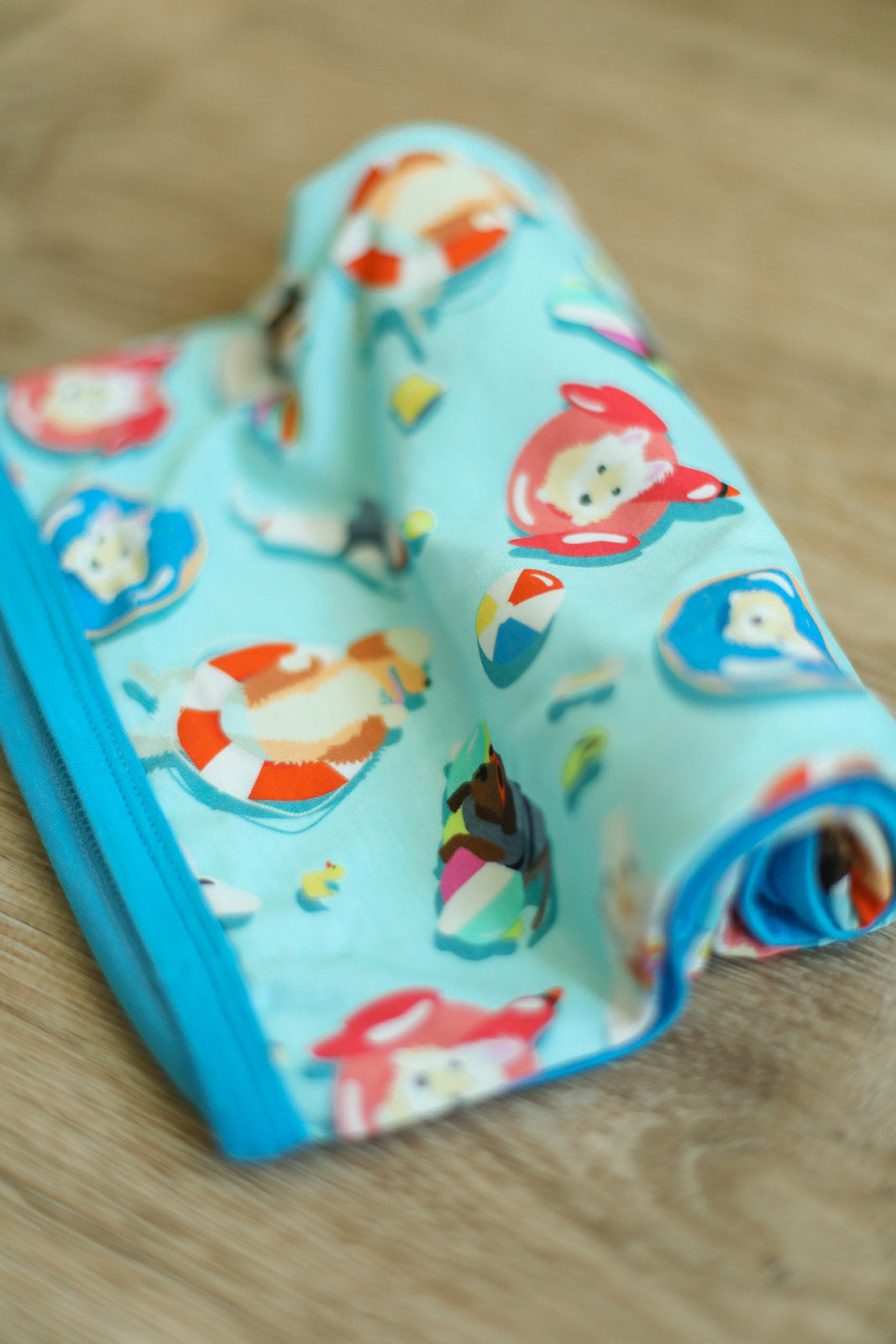 Pool Dogs Bamboo Swaddle Blanket