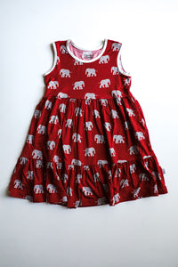 Elephant Bamboo Tiered Twirl Dress - with Pockets