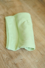 Load image into Gallery viewer, Keylime Ribbed Solid Bamboo Swaddle Blanket
