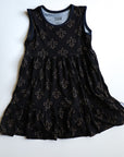 Fleur de lis Bamboo Tiered Twirl Dress - with Pockets