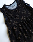 Fleur de lis Bamboo Tiered Twirl Dress - with Pockets