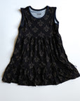 Fleur de lis Bamboo Tiered Twirl Dress - with Pockets