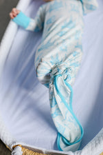 Load image into Gallery viewer, Blue Toile Bamboo Knotted Gown
