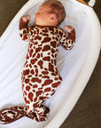 Animal Spots Bamboo Knotted Gown