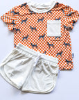 Coonhound Bamboo Varsity Short Set - T-shirt & Shorts